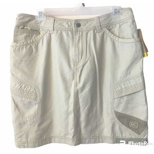 Keene Newport Womens Hiking Skort Skirt Size 16 Beige